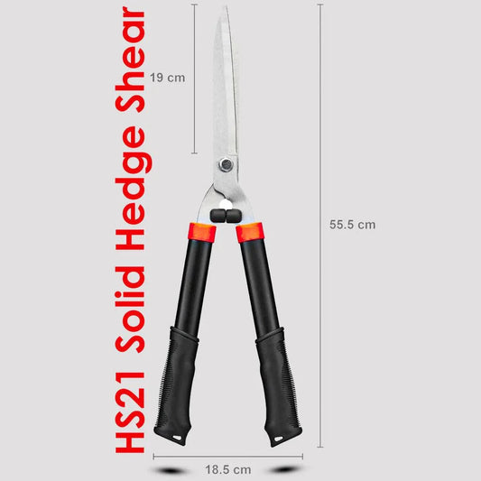 HS21 Solid Hedge Shear Precision and Strength for Perfect Trimming