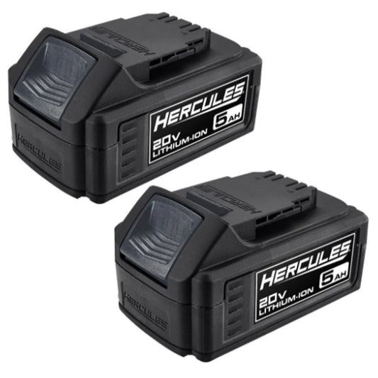 HERCULES 20V 5Ah Extended-Performance Lithium-Ion Battery Bundle (2-Pack)