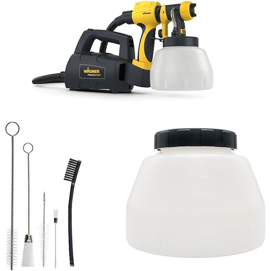 Wagner Fence & Decking Paint Sprayer with 5-Piece Cleaning Kit and 1400 ml Paint Container – 1400 W Power
